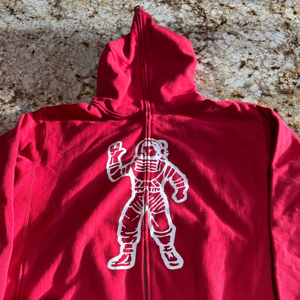 Billionaire Boys Club Red Hoodie with Astronaut Design